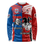 NRL Dragons and Knights Sporty Style Long Sleeve Shirt