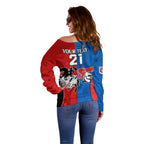 NRL Dragons and Knights Sporty Style Off Shoulder Sweater