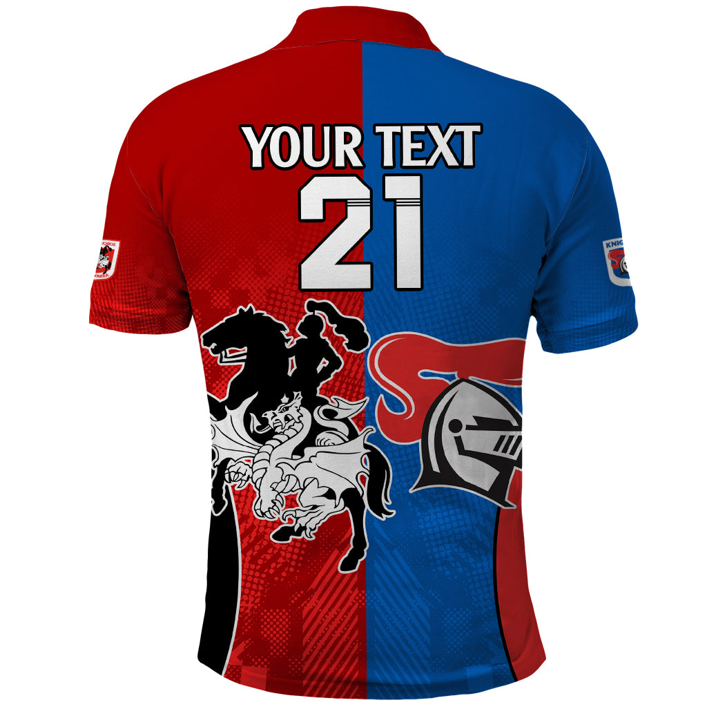 NRL Dragons and Knights Sporty Style Polo Shirt