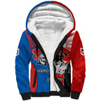 NRL Dragons and Knights Sporty Style Sherpa Hoodie
