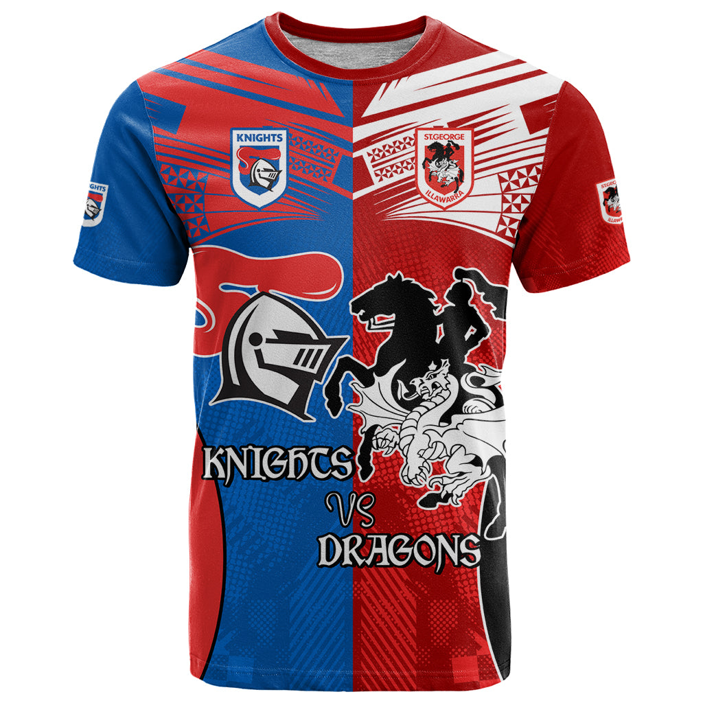 NRL Dragons and Knights Sporty Style T Shirt