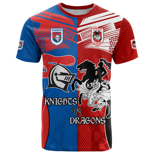 NRL Dragons and Knights Sporty Style T Shirt