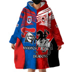 NRL Dragons and Knights Sporty Style Wearable Blanket Hoodie