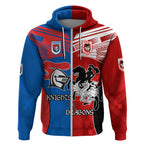 NRL Dragons and Knights Sporty Style Zip Hoodie