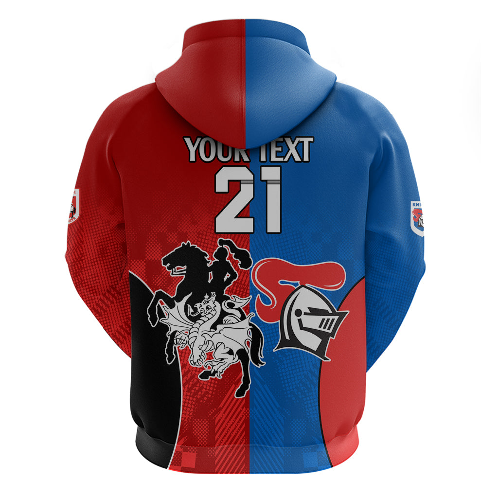 NRL Dragons and Knights Sporty Style Zip Hoodie