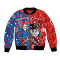 NRL Knights and Dragons Together Bomber Jacket Boomerang Indigenous Dots