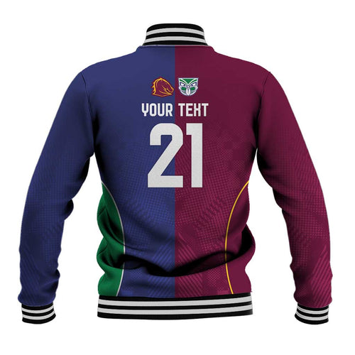 Custom Warriors-Broncos Baseball Jacket Together Sporty Style