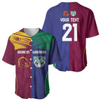 Custom Warriors-Broncos Baseball Jersey Together Sporty Style