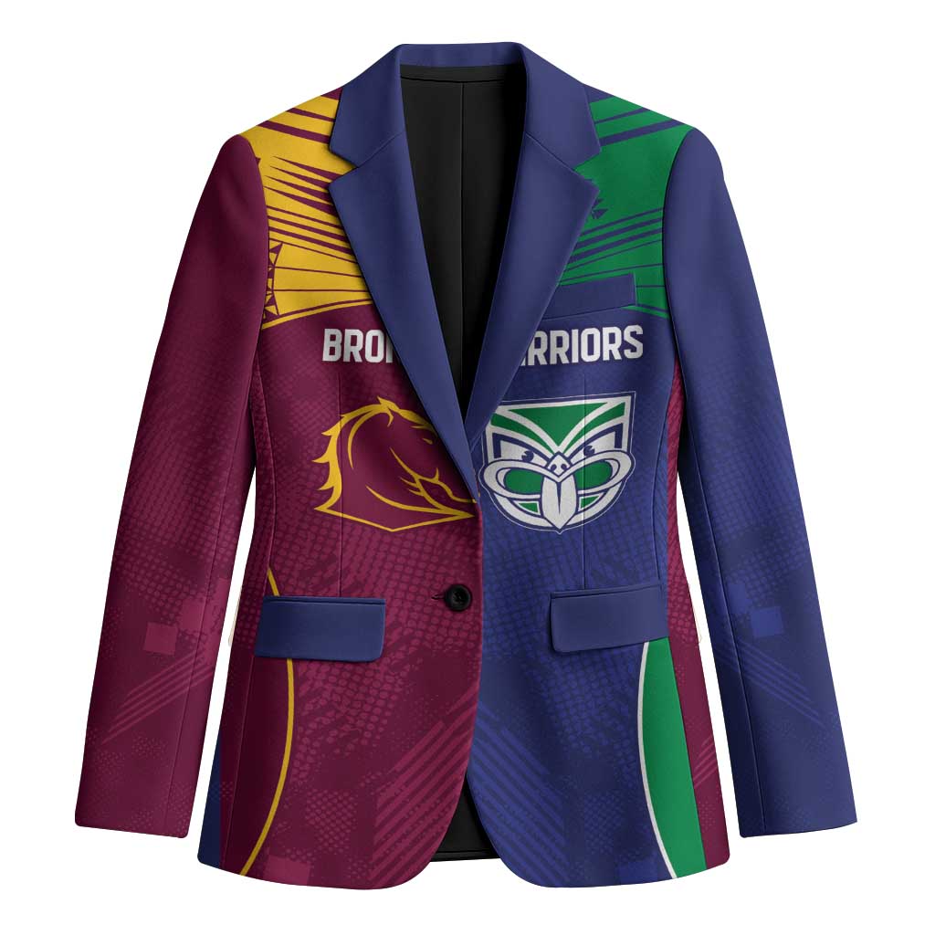 Custom Warriors-Broncos Blazer Together Sporty Style