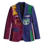 Custom Warriors-Broncos Blazer Together Sporty Style