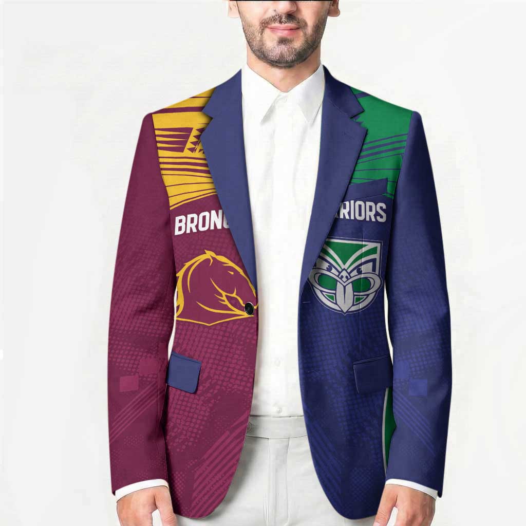 Custom Warriors-Broncos Blazer Together Sporty Style