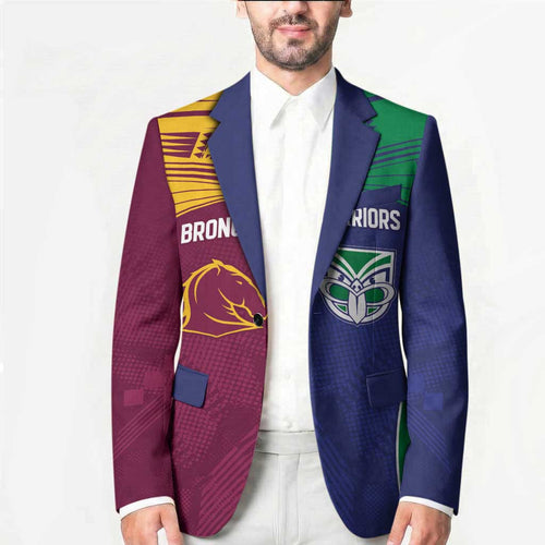 Custom Warriors-Broncos Blazer Together Sporty Style