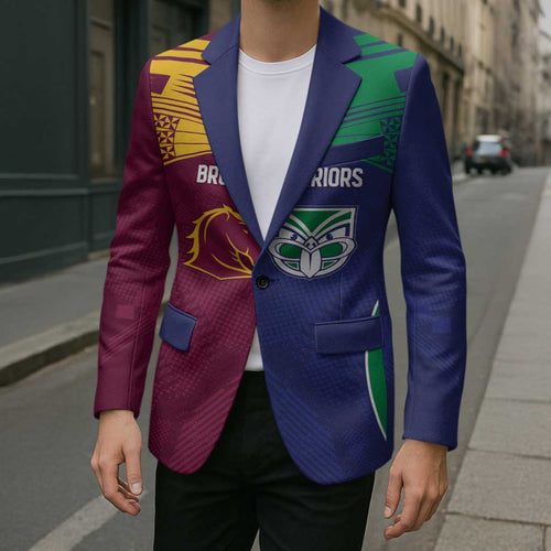 Custom Warriors-Broncos Blazer Together Sporty Style