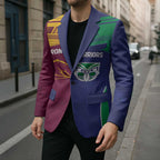 Custom Warriors-Broncos Blazer Together Sporty Style