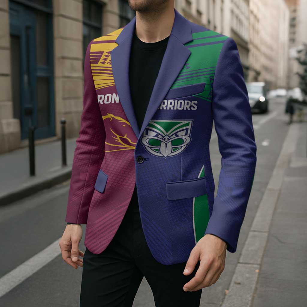 Custom Warriors-Broncos Blazer Together Sporty Style