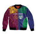 Custom Warriors-Broncos Bomber Jacket Together Sporty Style