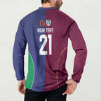 Custom Warriors-Broncos Button Sweatshirt Together Sporty Style