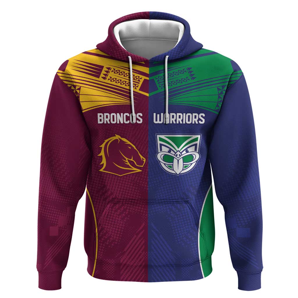 Custom Warriors-Broncos Hoodie Together Sporty Style