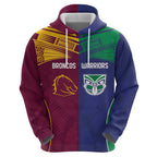 Custom Warriors-Broncos Hoodie Together Sporty Style