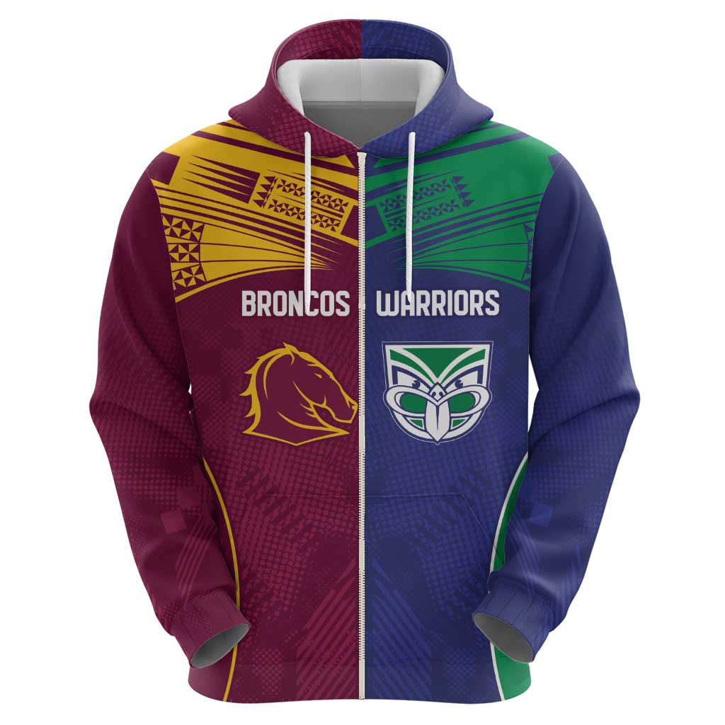 Custom Warriors-Broncos Hoodie Together Sporty Style