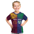 Custom Warriors-Broncos Kid T Shirt Together Sporty Style