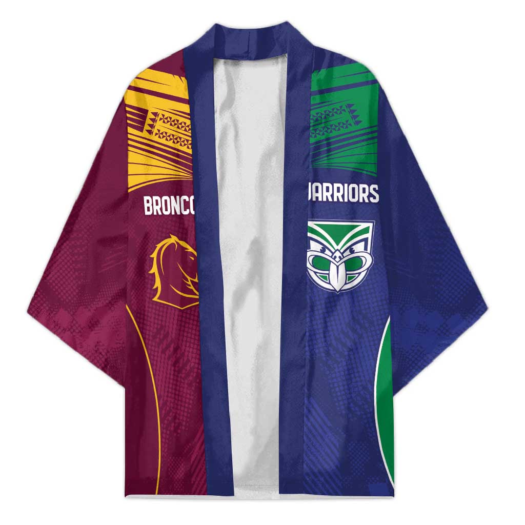 Custom Warriors-Broncos Kimono Together Sporty Style
