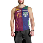 Custom Warriors-Broncos Men Tank Top Together Sporty Style