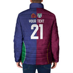 Custom Warriors-Broncos Padded Jacket Together Sporty Style