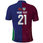Custom Warriors-Broncos Polo Shirt Together Sporty Style