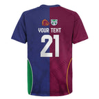 Custom Warriors-Broncos Rugby Jersey Together Sporty Style