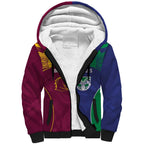 Custom Warriors-Broncos Sherpa Hoodie Together Sporty Style