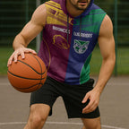 Custom Warriors-Broncos Sleeveless Hoodie Together Sporty Style