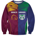 Custom Warriors-Broncos Sweatshirt Together Sporty Style