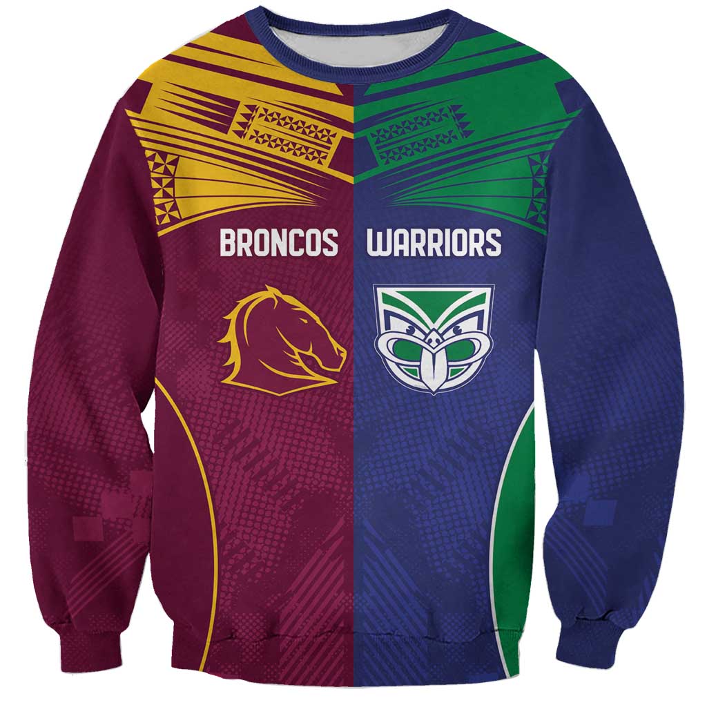 Custom Warriors-Broncos Sweatshirt Together Sporty Style