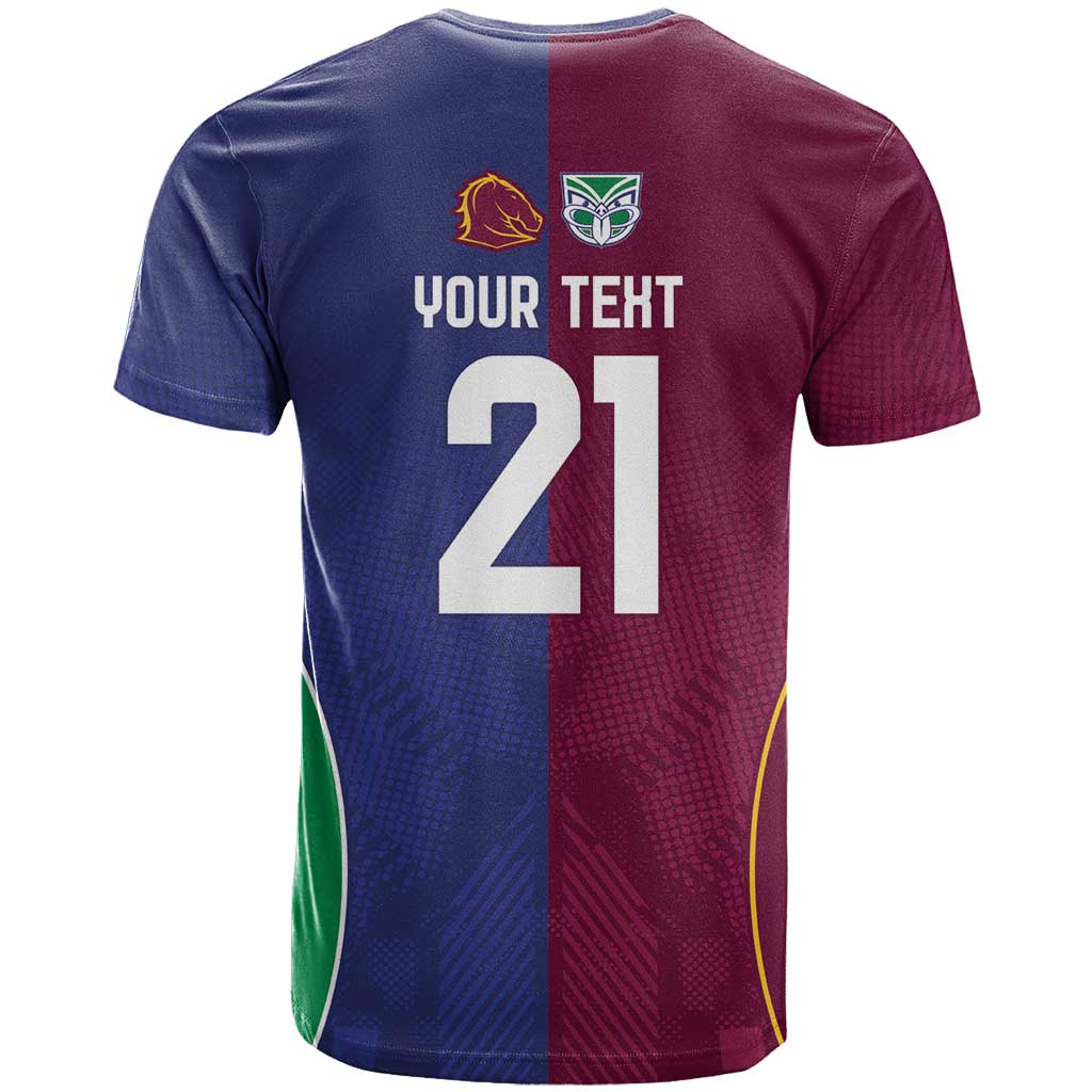 Custom Warriors-Broncos T Shirt Together Sporty Style