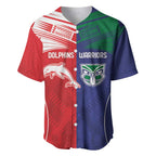 Custom Warriors-Dolphins Baseball Jersey Together Sporty Style