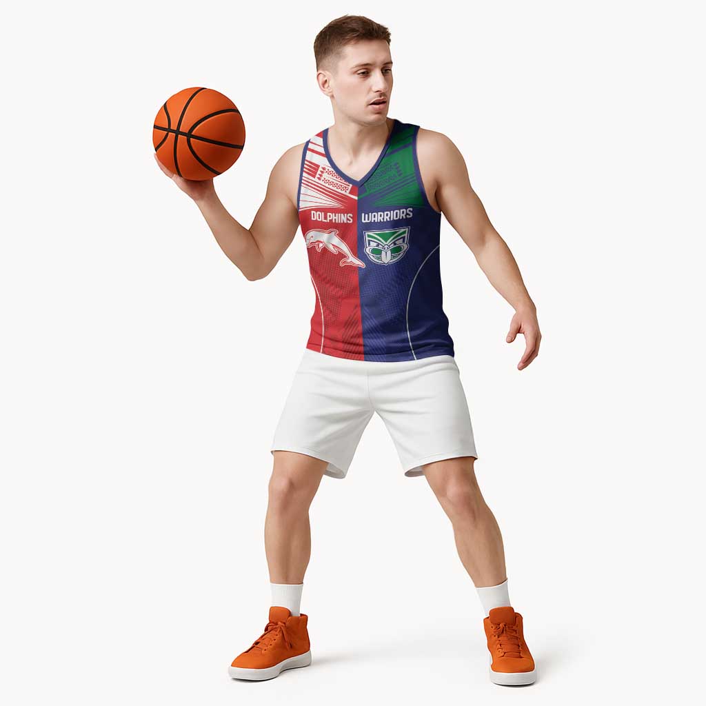 Custom Warriors-Dolphins Basketball Jersey Together Sporty Style