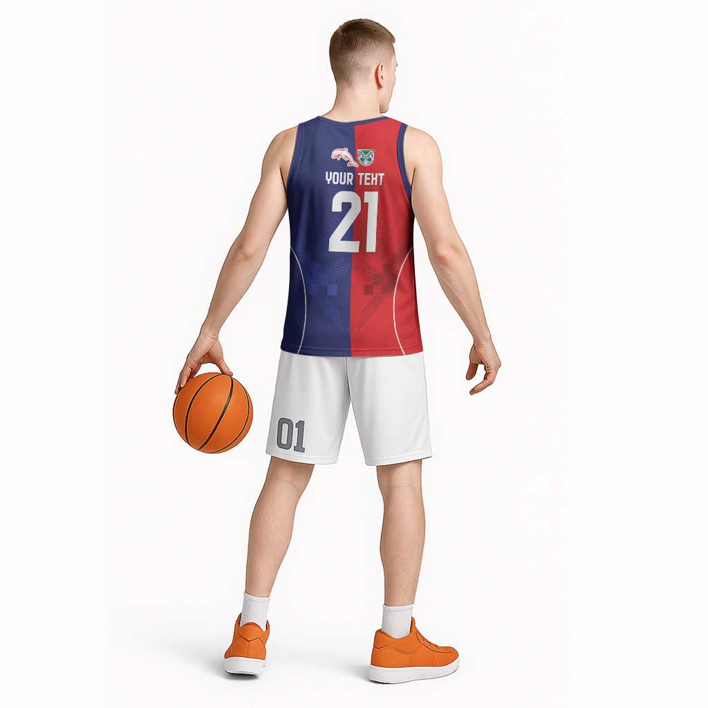 Custom Warriors-Dolphins Basketball Jersey Together Sporty Style