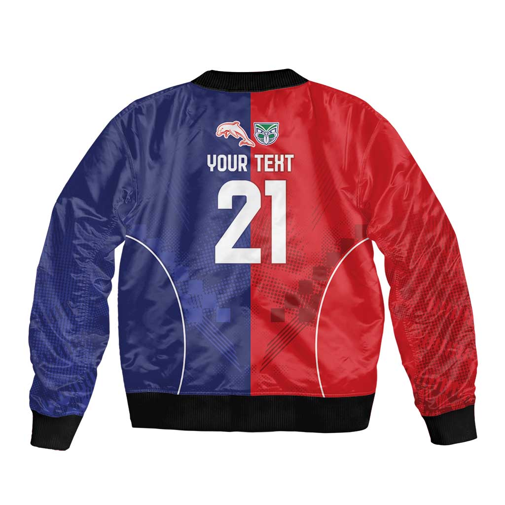 Custom Warriors-Dolphins Bomber Jacket Together Sporty Style