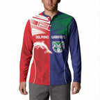 Custom Warriors-Dolphins Button Sweatshirt Together Sporty Style