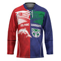 Custom Warriors-Dolphins Hockey Jersey Together Sporty Style