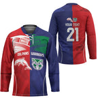 Custom Warriors-Dolphins Hockey Jersey Together Sporty Style