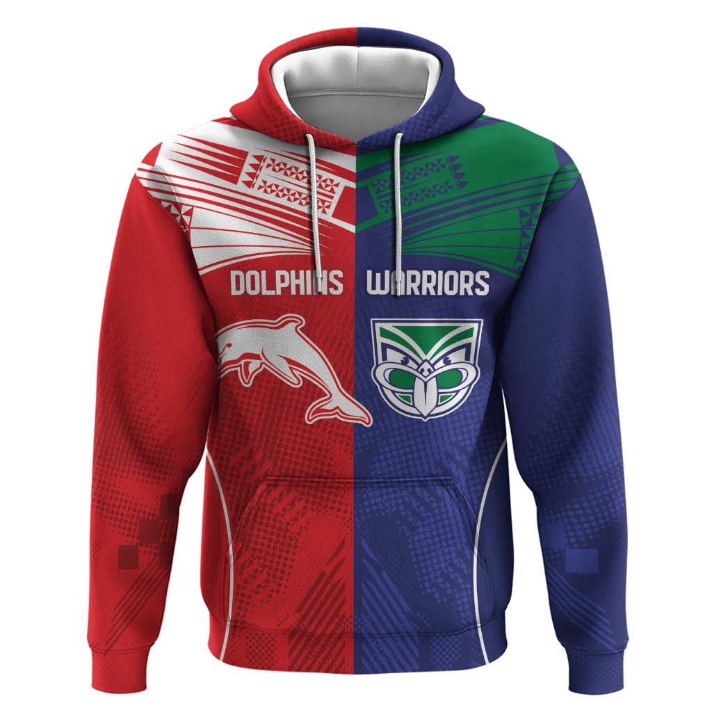 Custom Warriors-Dolphins Hoodie Together Sporty Style