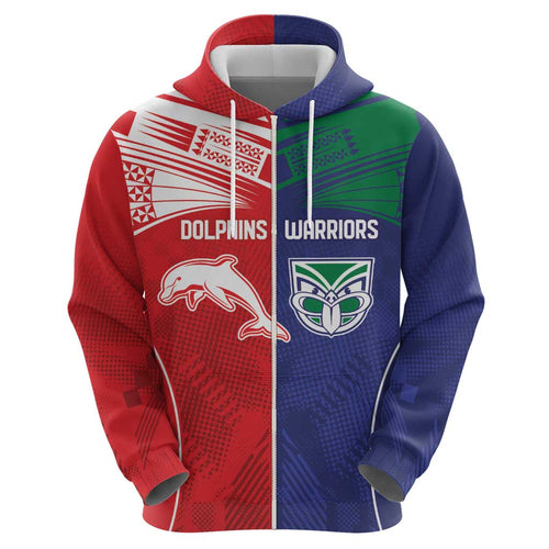 Custom Warriors-Dolphins Hoodie Together Sporty Style