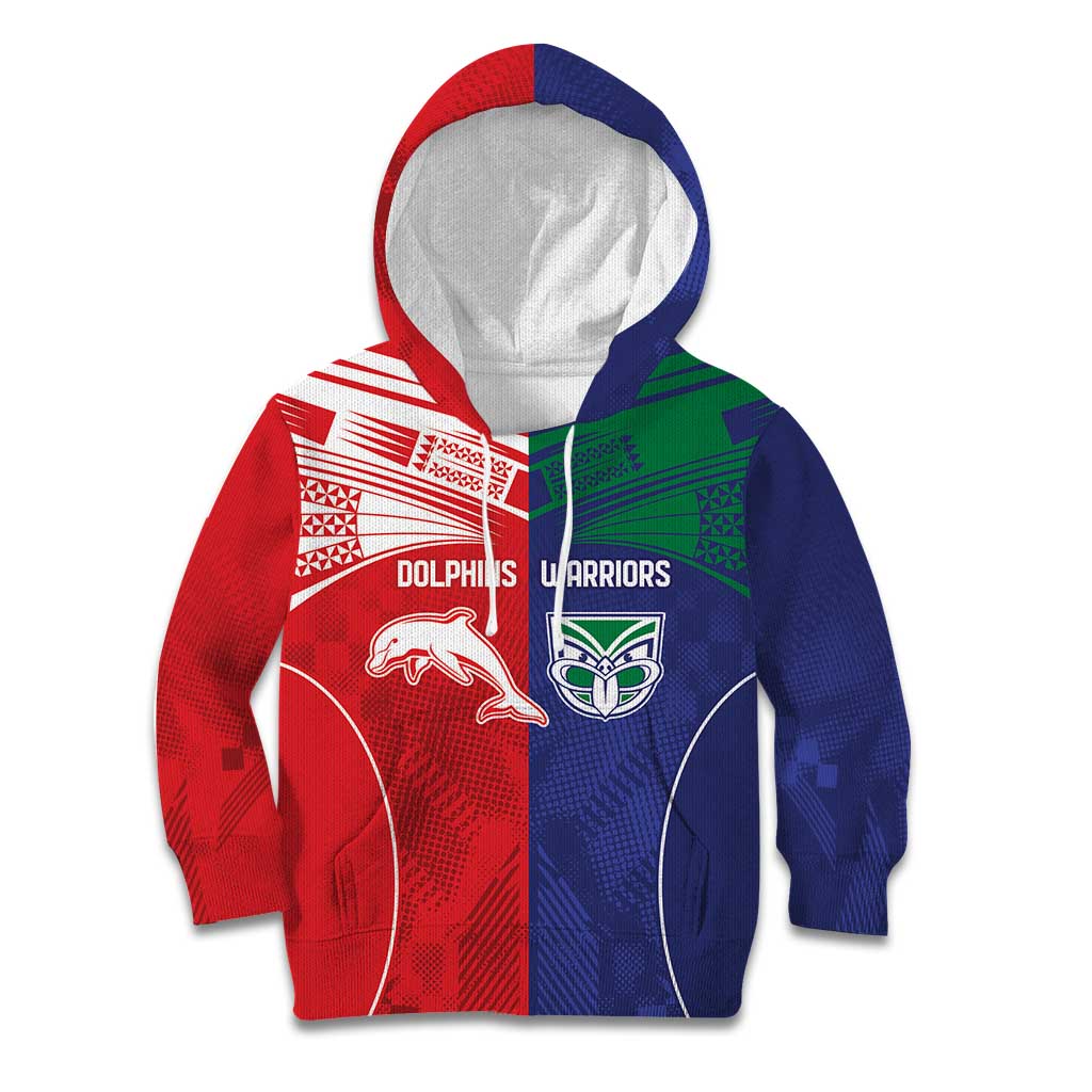 Custom Warriors-Dolphins Kid Hoodie Together Sporty Style