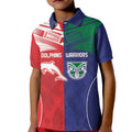 Custom Warriors-Dolphins Kid Polo Shirt Together Sporty Style
