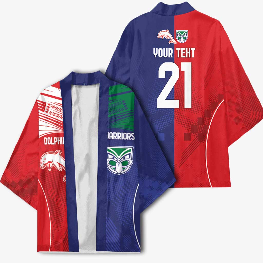 Custom Warriors-Dolphins Kimono Together Sporty Style