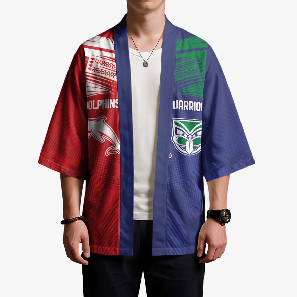 Custom Warriors-Dolphins Kimono Together Sporty Style
