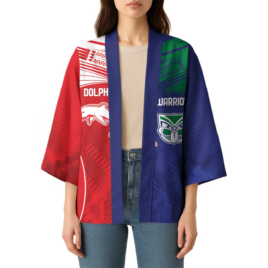 Custom Warriors-Dolphins Kimono Together Sporty Style