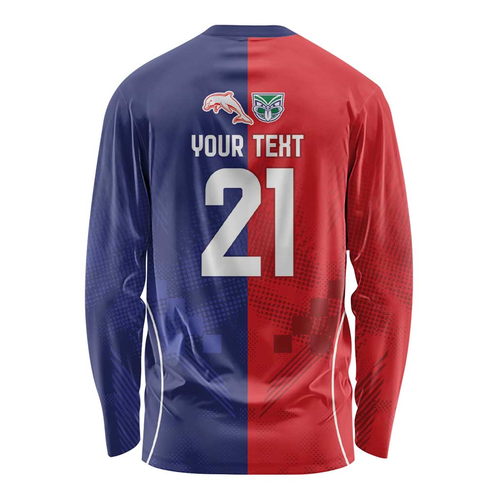 Custom Warriors-Dolphins Long Sleeve Shirt Together Sporty Style